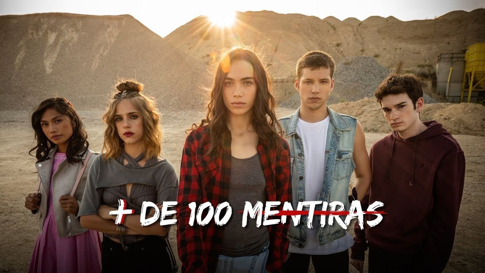 Los jóvenes protagonistas de 'Más de 100 mentiras'