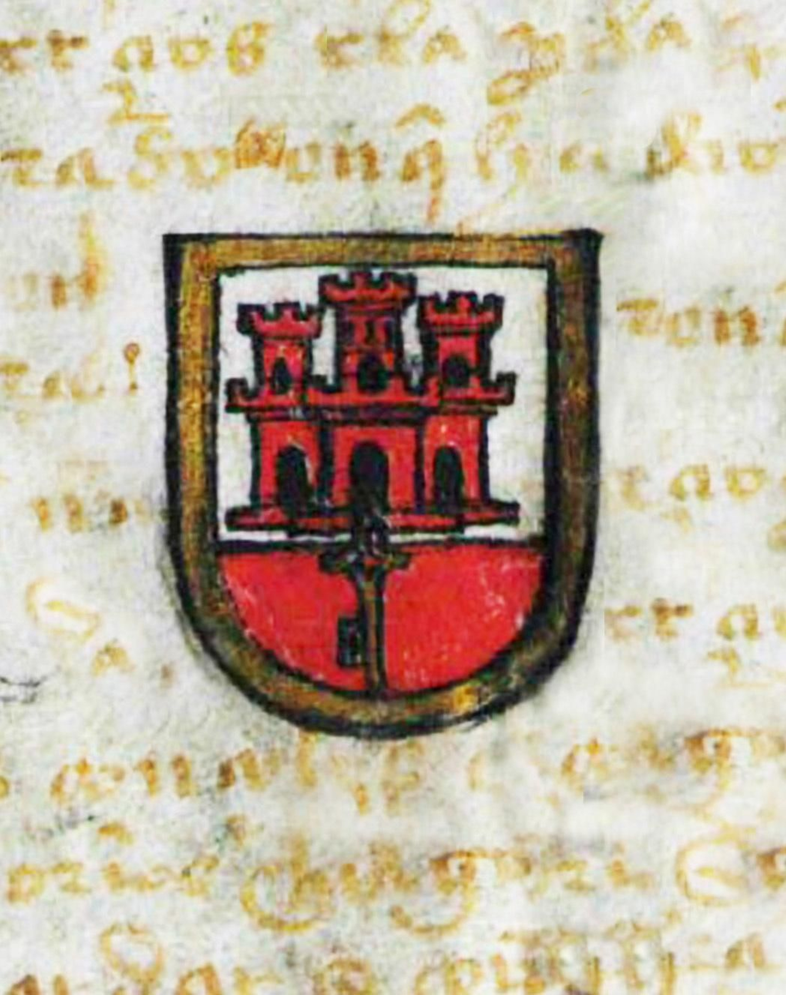 Escudo de armas de Gibraltar concedido a la ciudad por la reina de Castilla Isabel I el 10 de julio de 1502.