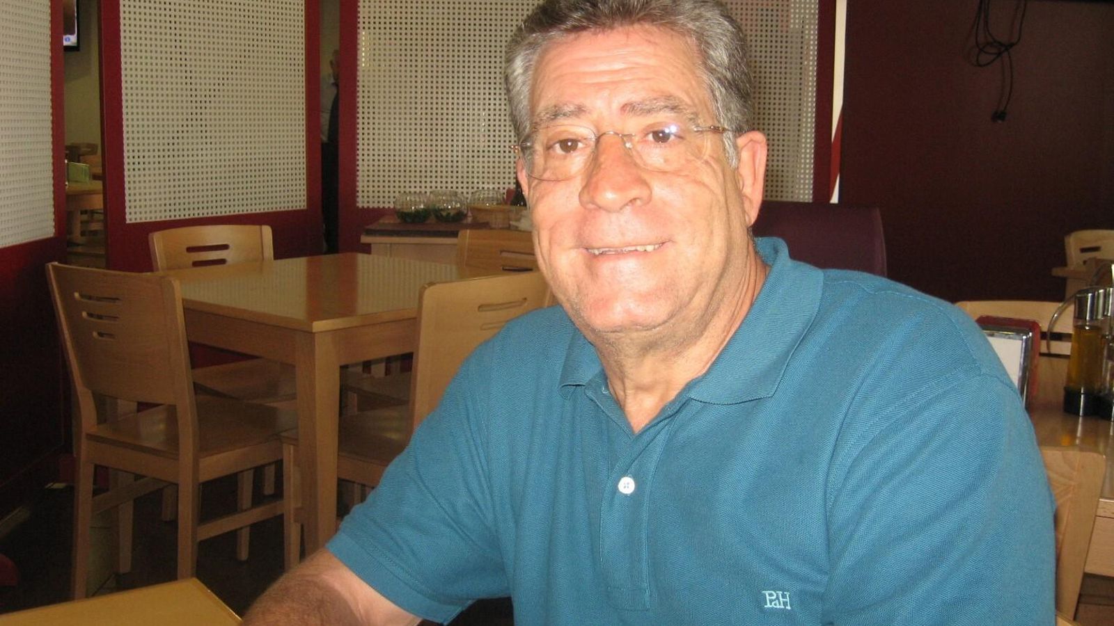 Juan, durante la entrevista.