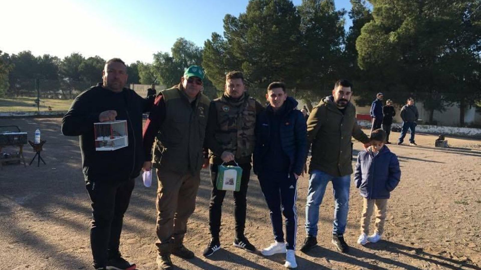 Algunos participantes en el concurso de silvestrismo.