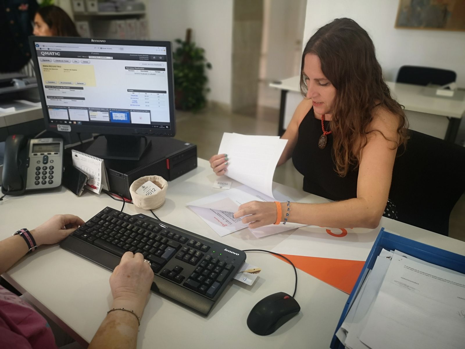 Regla Moreno, en el registro general del Ayuntamiento, en una imagen de archivo.
