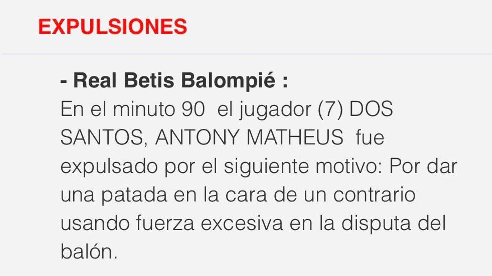 El acta de Iosu Galech