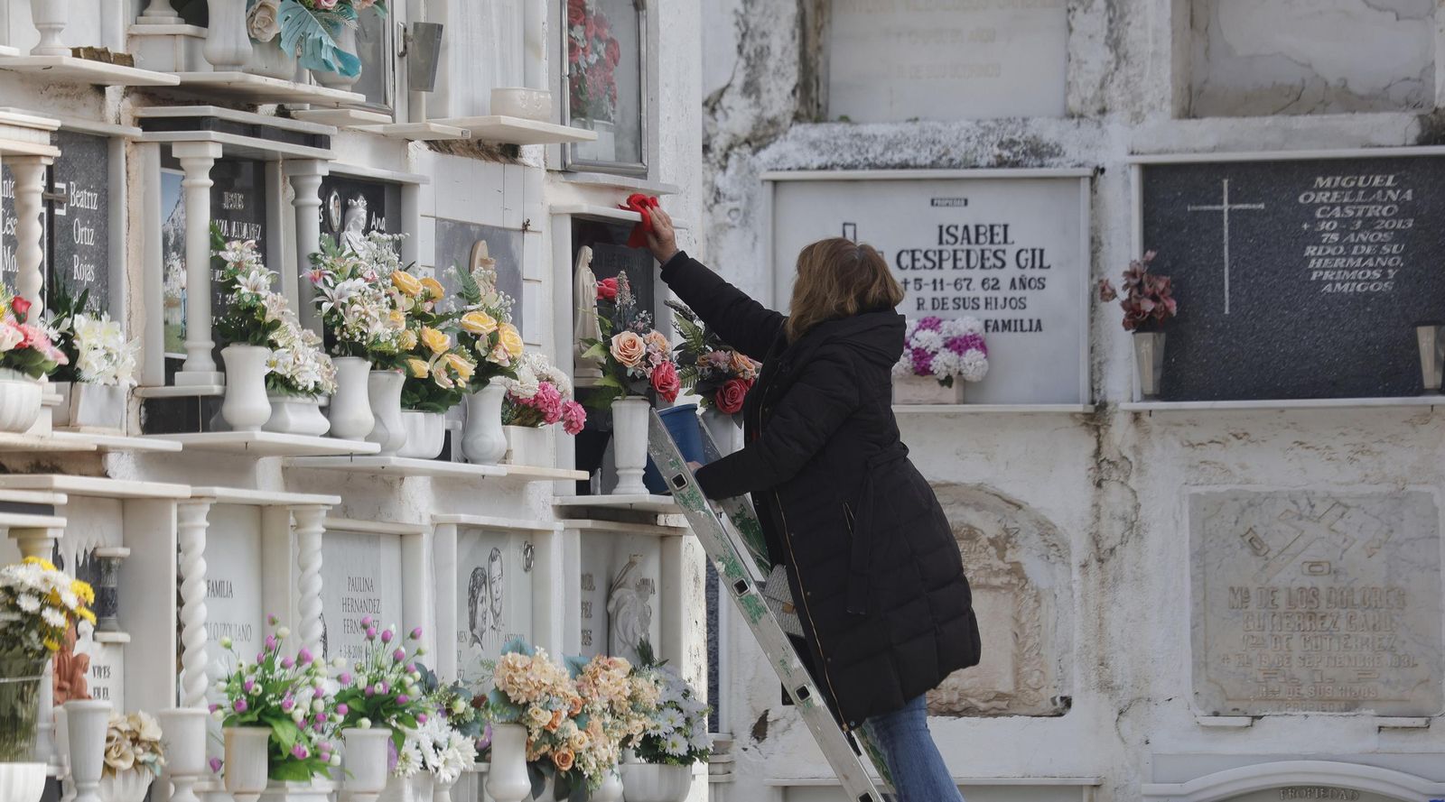 Fotos del Día de Todos Los Santos en el cementerio de La Línea