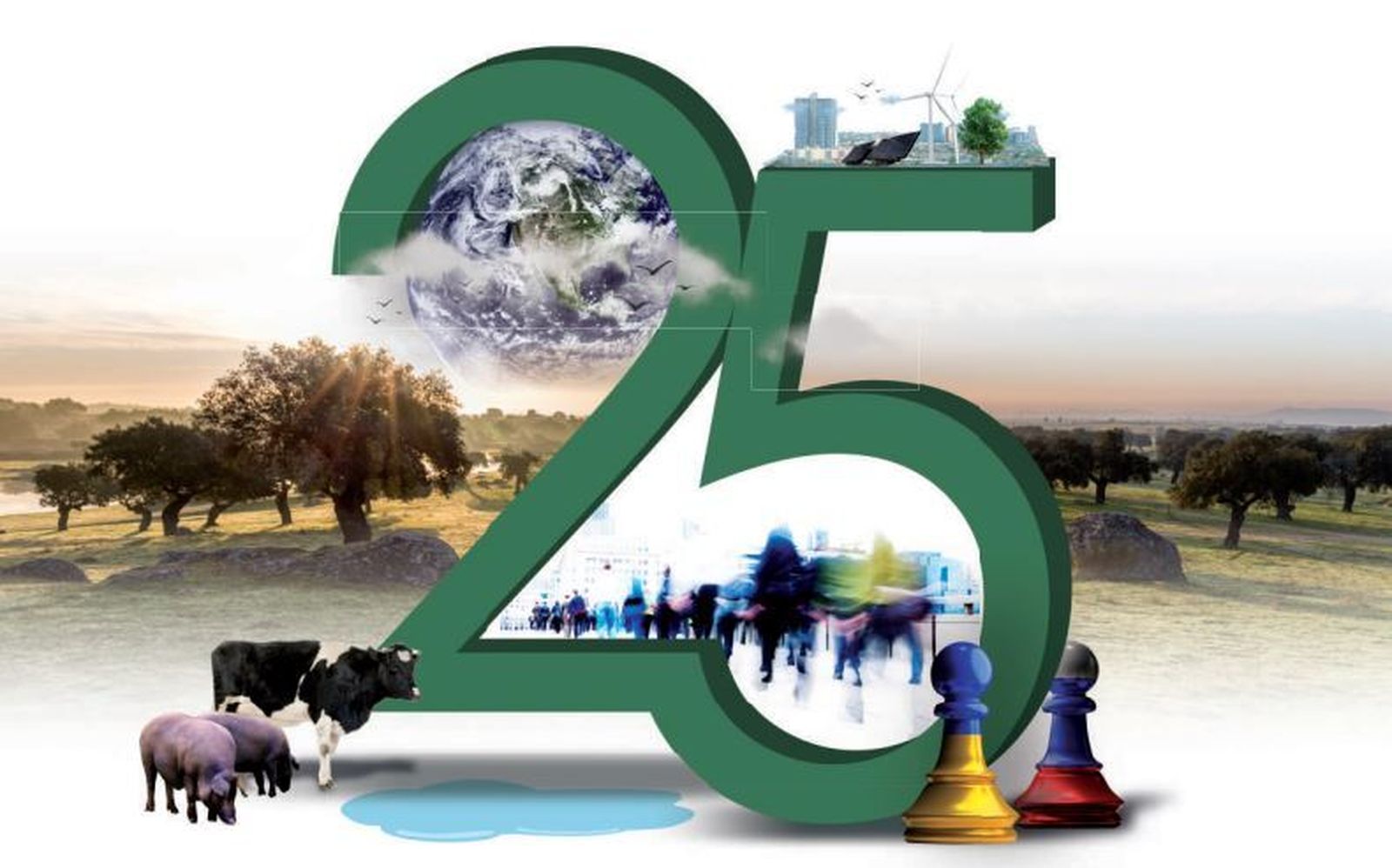 Cartel de las 25 Jornadas de Otoño de la Fundación Ricardo Delgado Vizcaíno.