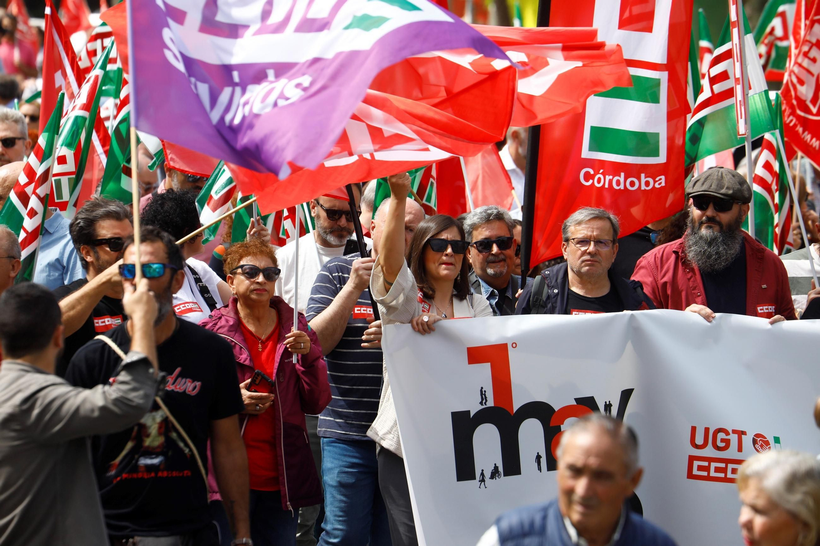 Todas las imágenes de la manifestación del 1 de mayo en Córdoba Todas las imágenes de la manifestación del 1 de mayo en Córdoba