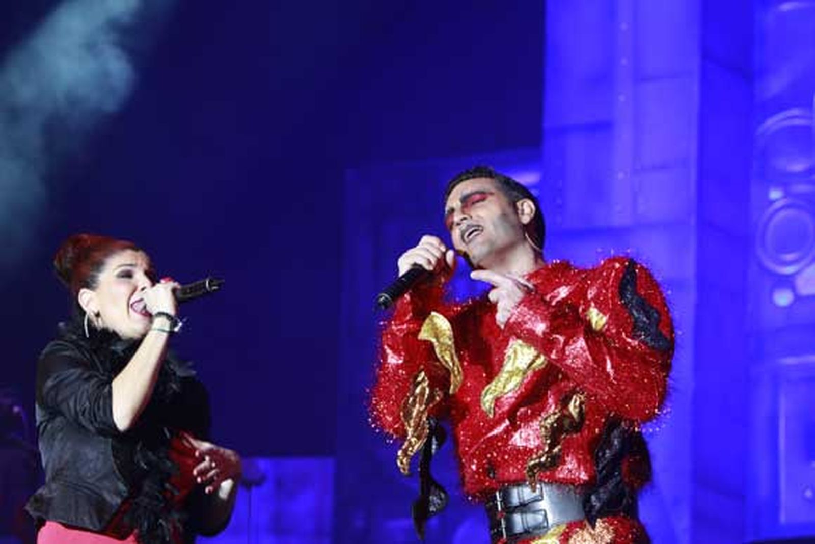 Paco Trujillo encarnando al Dios Momo./Fotos:Lourdes de Vicente

Foto: Lourdes de Vicente