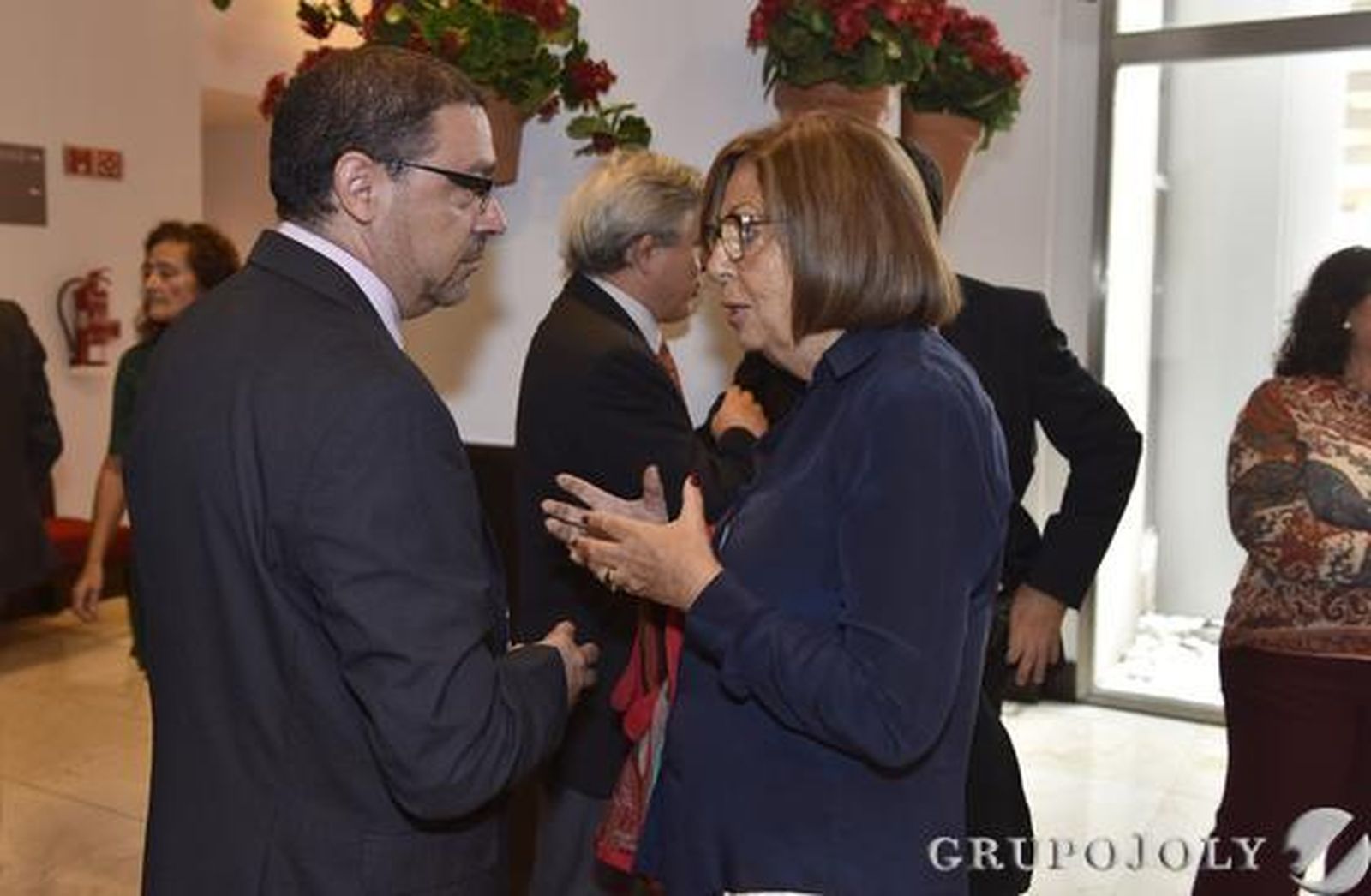 Francisco Cenicero, con la consejera de Educación, Adelaida de la Calle. / Reportaje gráfico: Juan Carlos Vázquez y Victoria Hidalgo