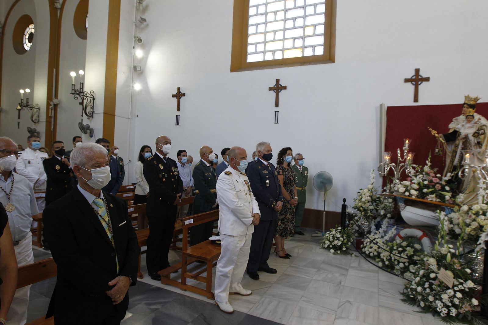 Fotogalería de la misa en honor a la Virgen del Carmen. Iglesia de San Roque. Almería