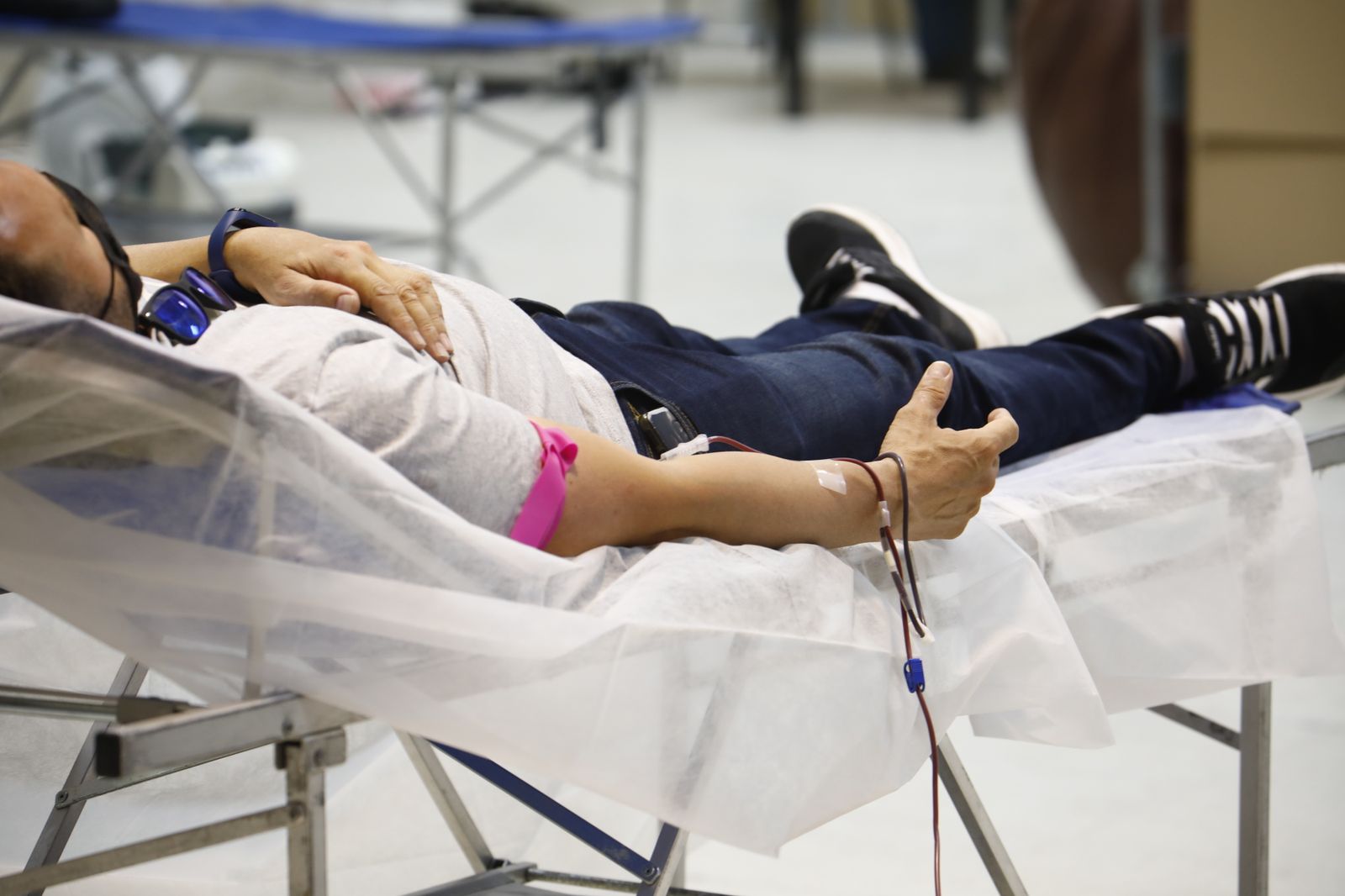 La campaña de donación de sangre en el centro comercial El Arcángel, en imágenes