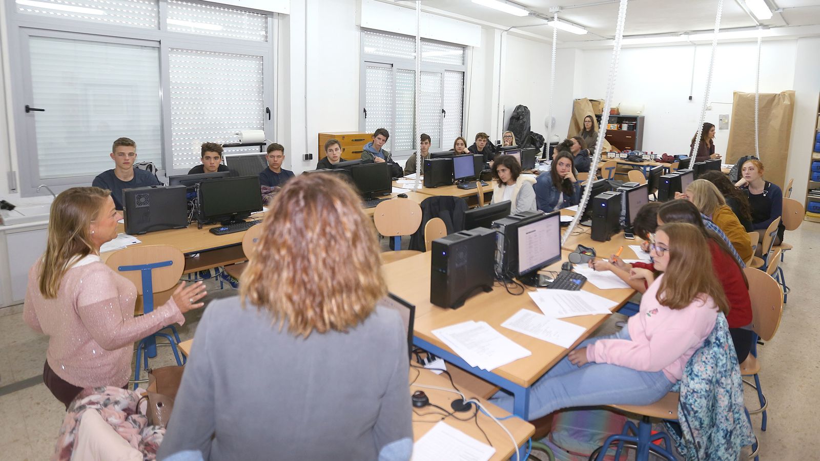Taller de orientación laboral que se ha desarrollado estos días en el centro.