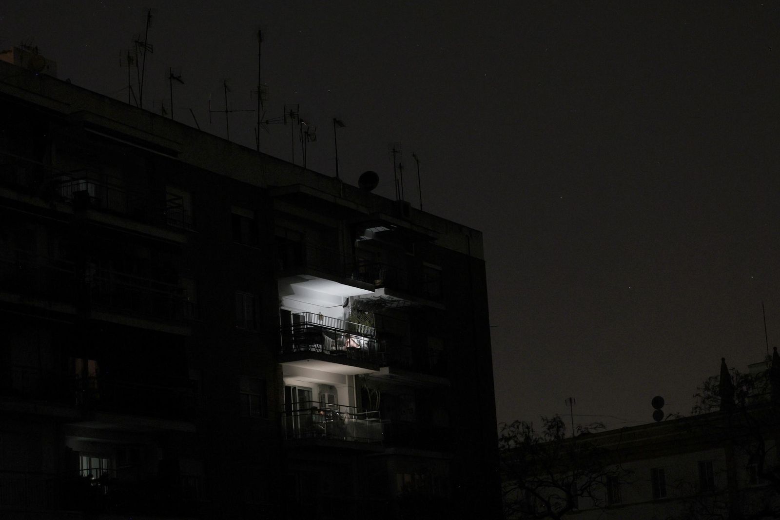 Imágenes del apagón en Sevilla