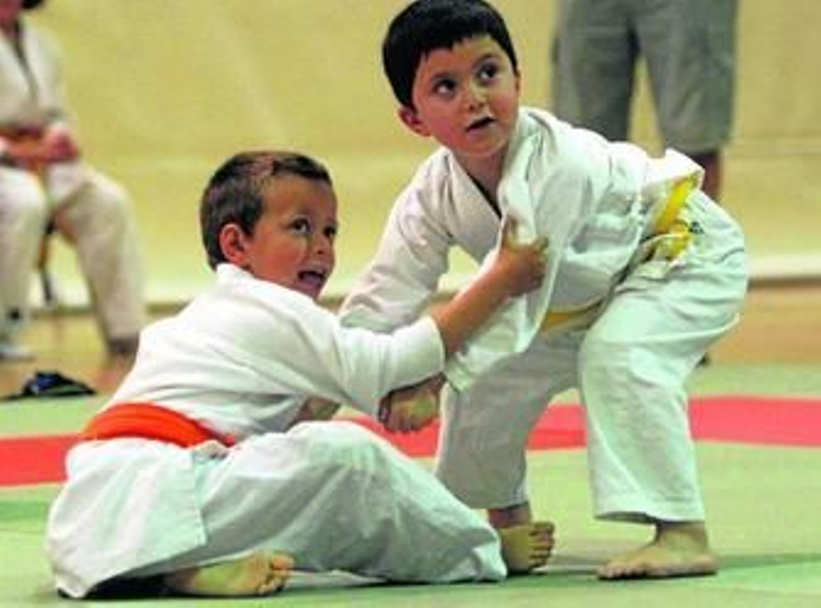Los más pequeños aprenden la práctica deportiva del judo gracias a la labor de Alianza KSV.