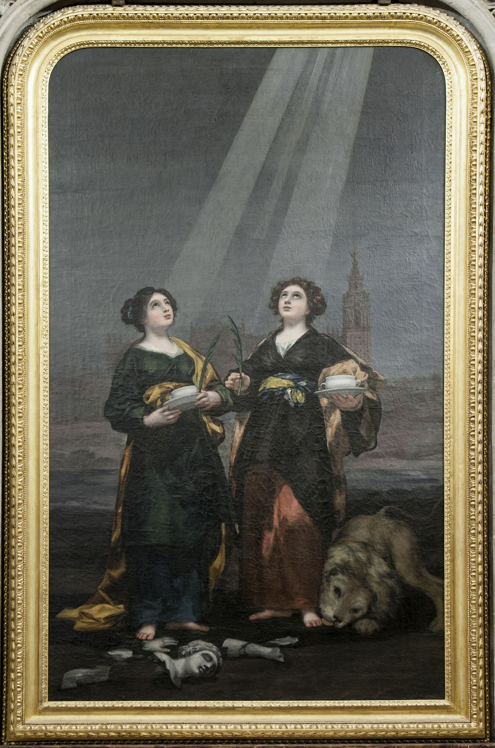 Reproducción (parcial) del lienzo de Goya que permanece en la Sacristía de los Cálices de la Catedral.