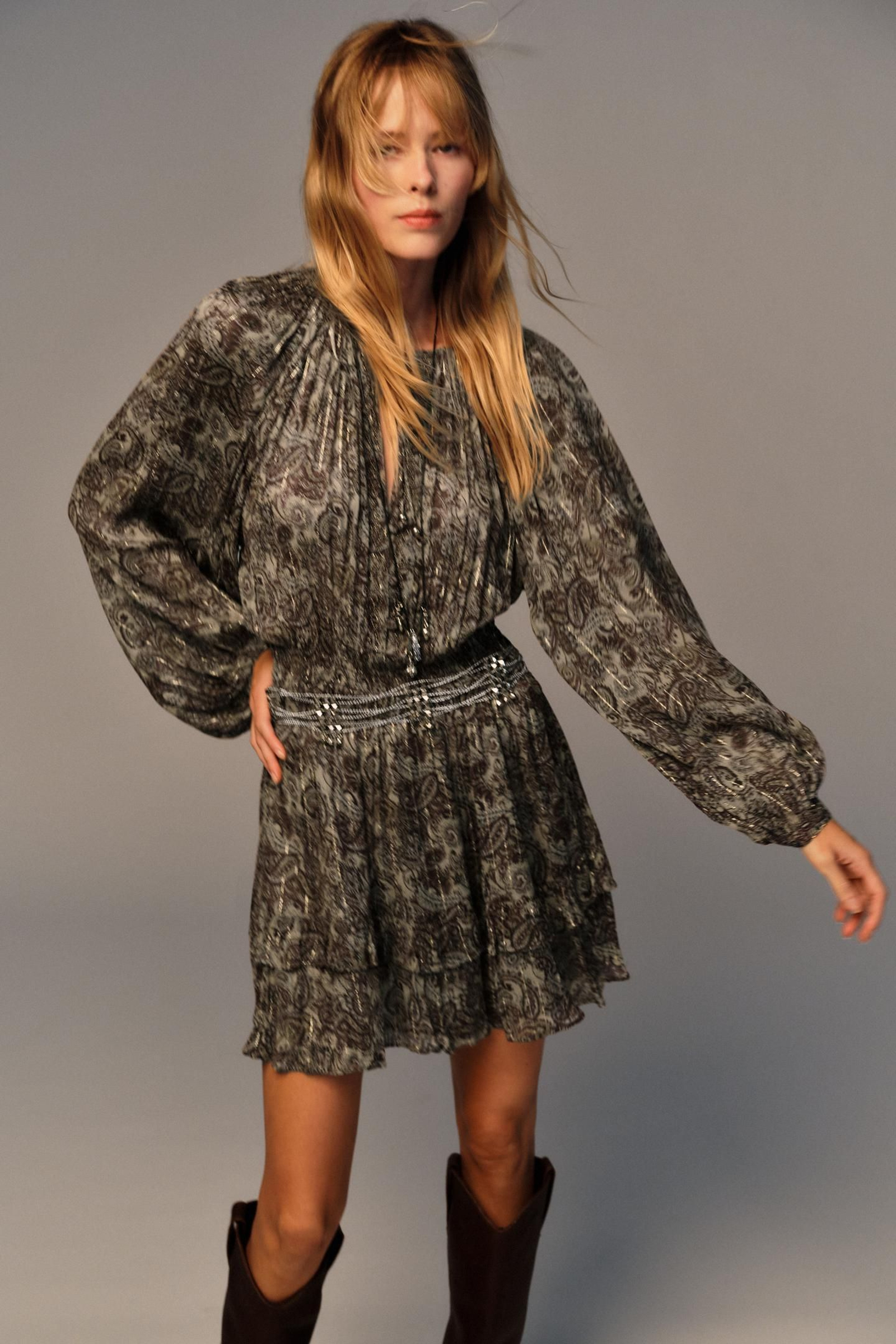 Vestido boho de Zara.