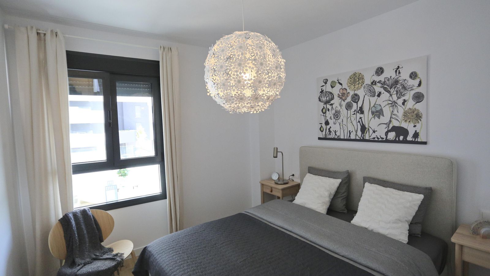 Dormitorio de una de las viviendas.