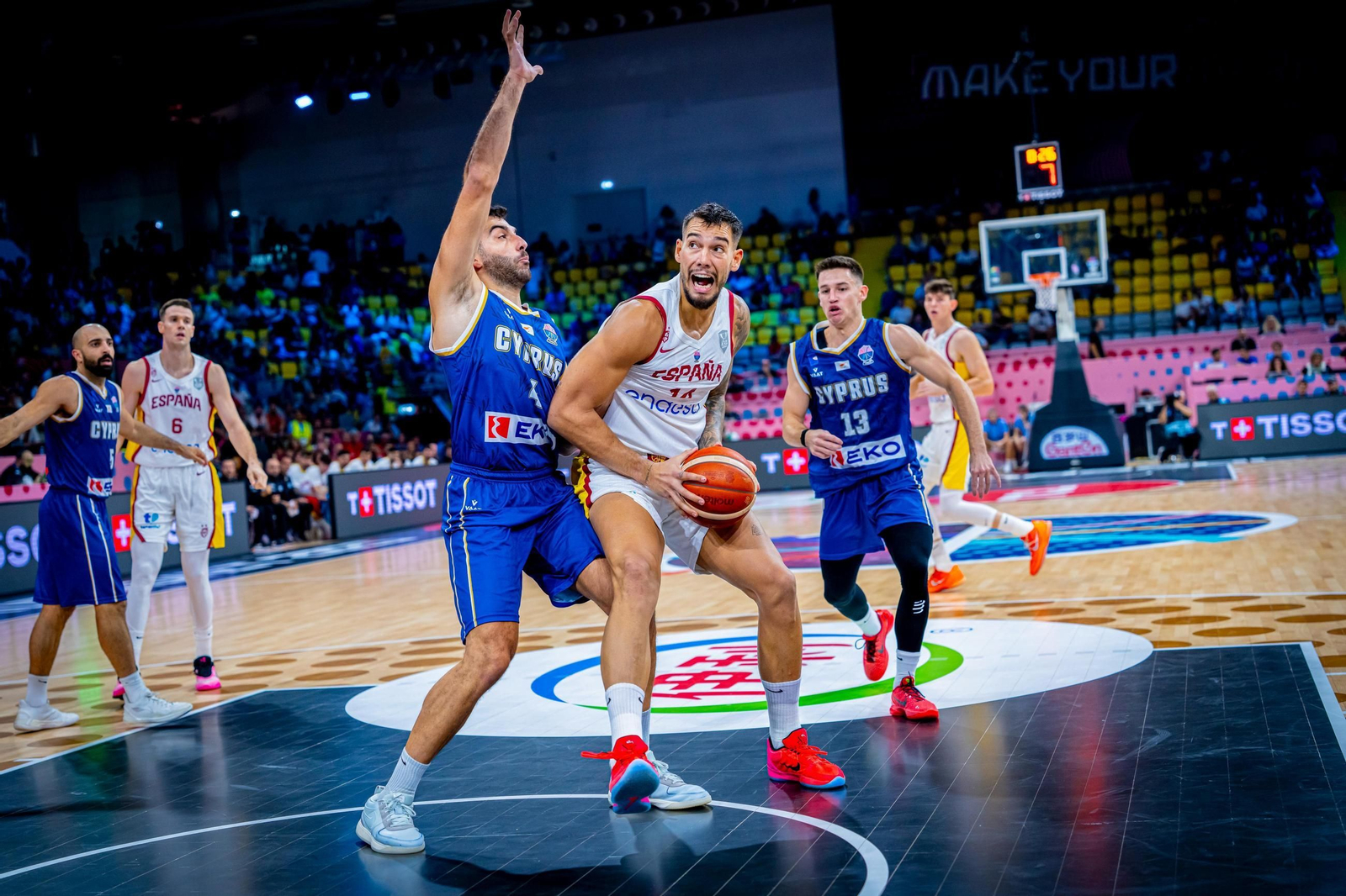 Las fotos del Chipre - España de baloncesto