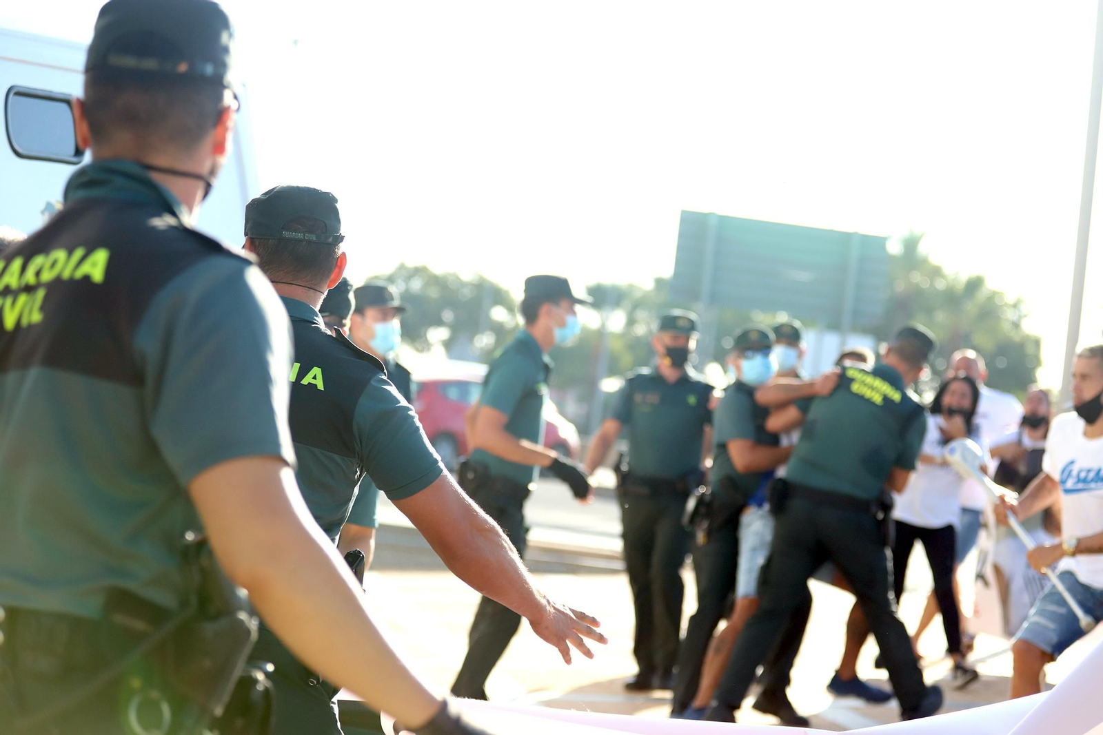 Imágenes de la llegada al juzgado de Ayamonte de uno de los principales imputados del crimen de Cartaya