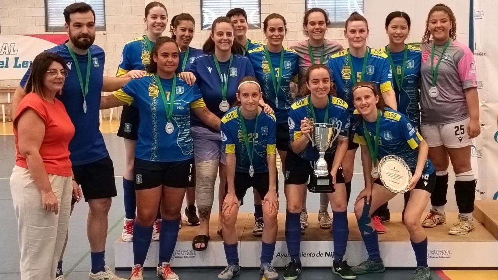 El CD Comarca de Níjar, subcampeonas de Andalucía.