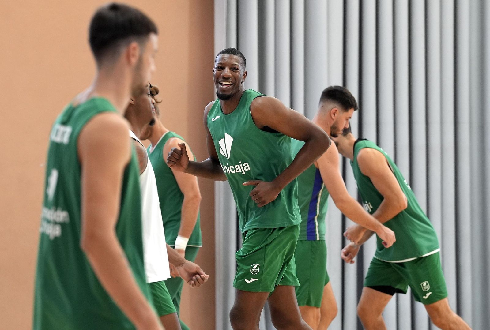 Imagen del entrenamiento de este viernes.