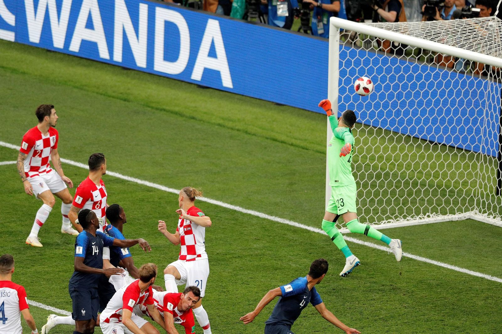 El Francia-Croacia de la final del Mundial de Rusia, en imágenes