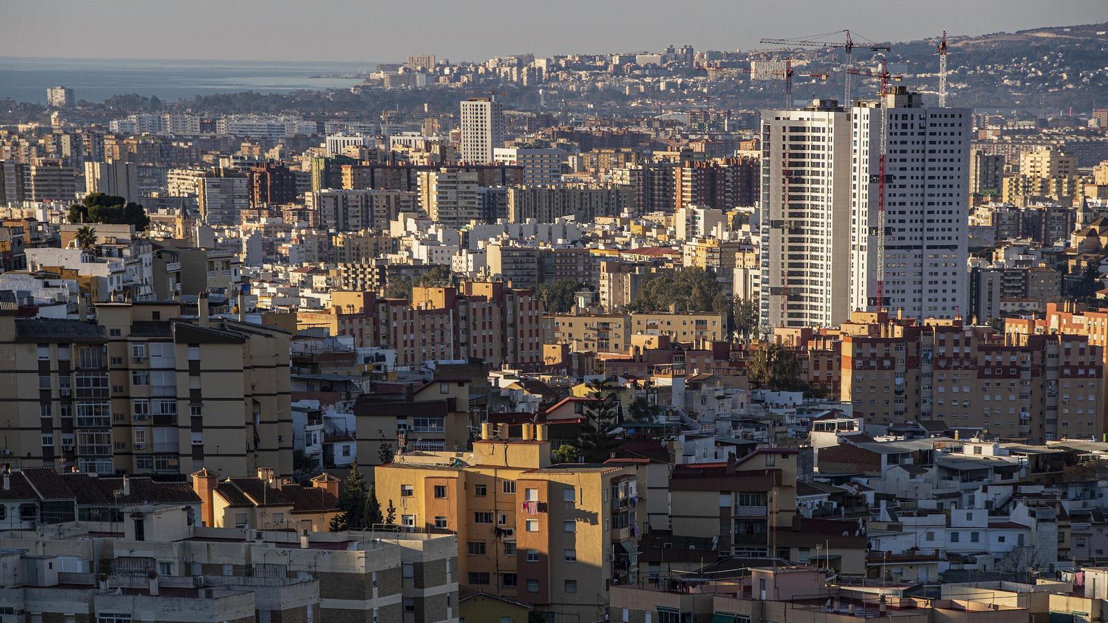 Panorámica de la ciudad de Málaga.