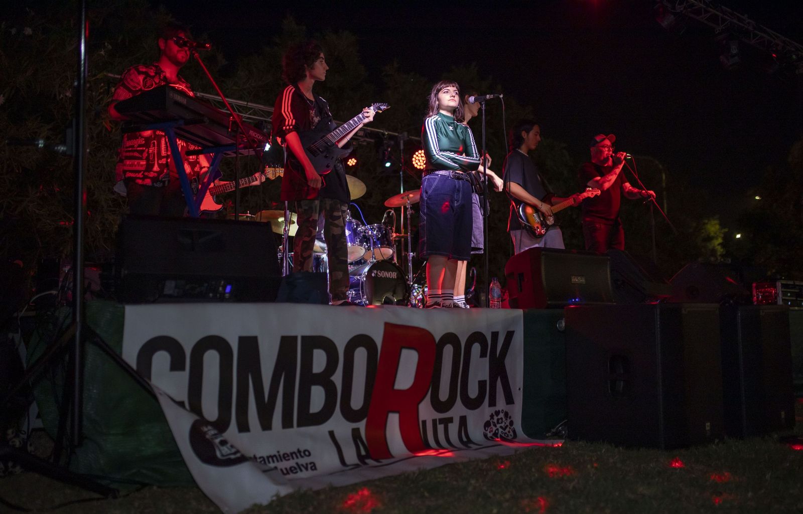 Uno de los grupos actuando durante la anterior edición del Comborock en Huelva.