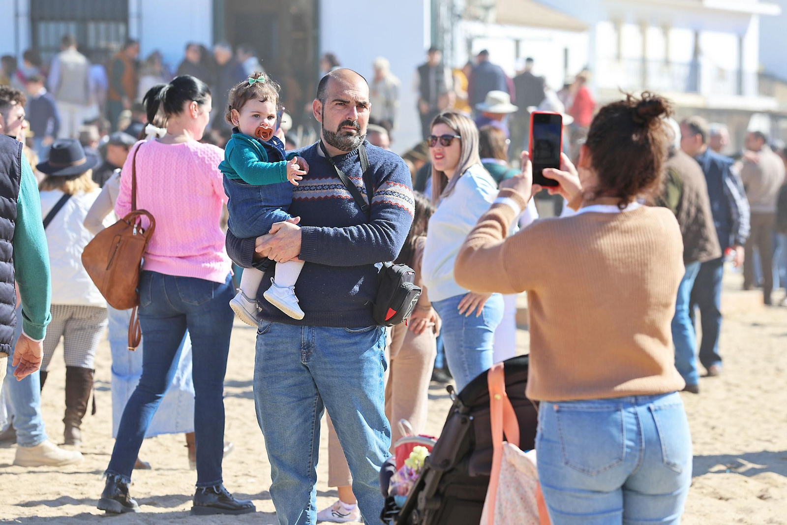 Imágenes del ambiente en la aldea del Rocío en la Candelaria 2024