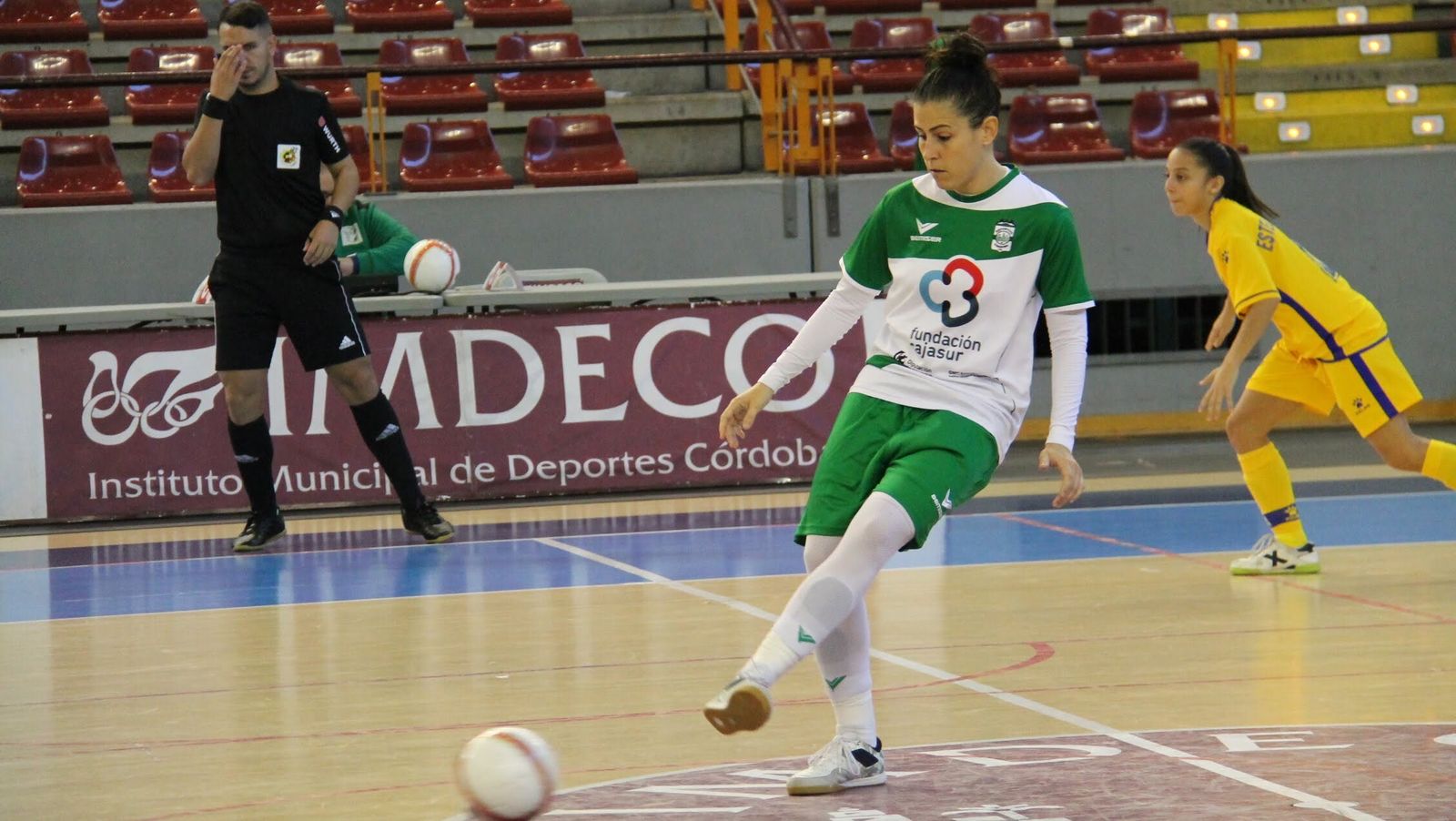 Rocío Gracia, en un partido de esta temporada en Vista Alegre.