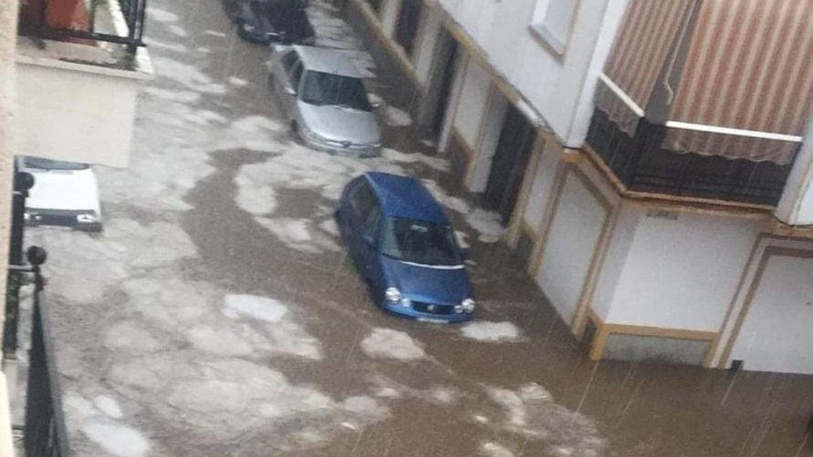 Estado de una de las calles de Pozoblanco.