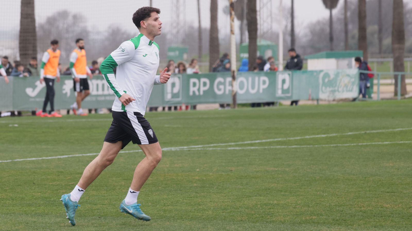 Trilli, en pleno entrenamiento en la Ciudad Deportiva.