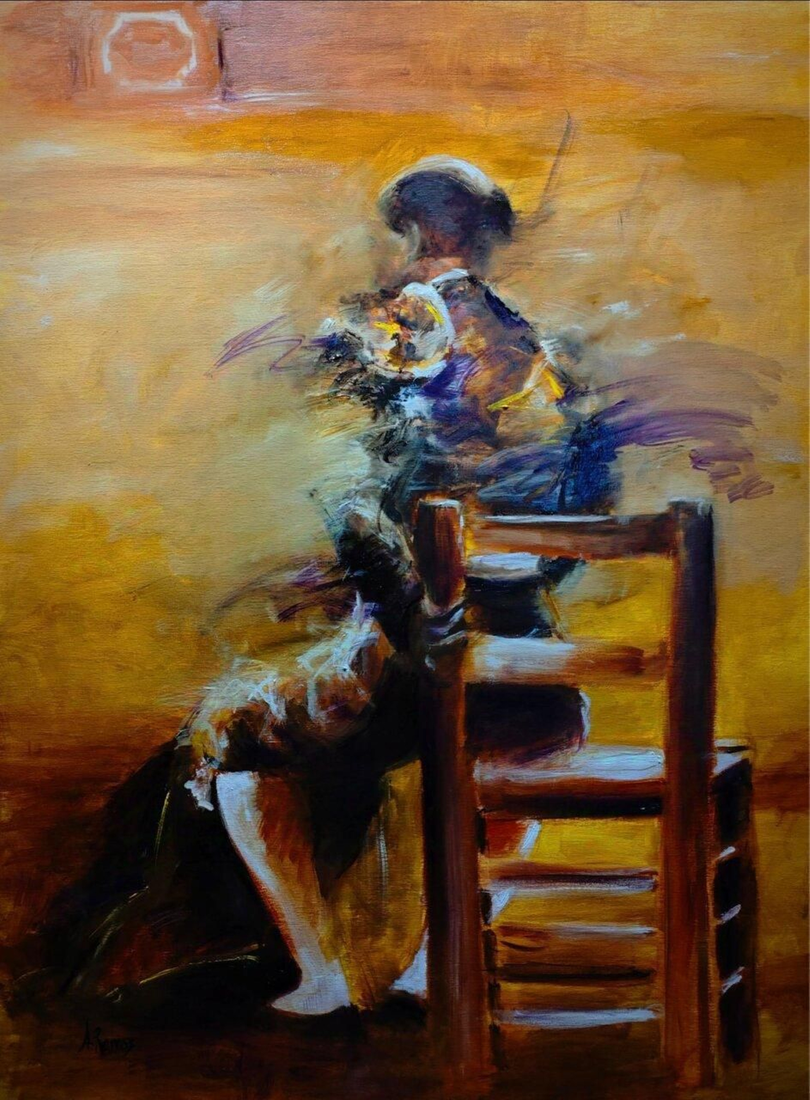 El premio es una reproducción de este cuadro del artista Álvaro Ramos.