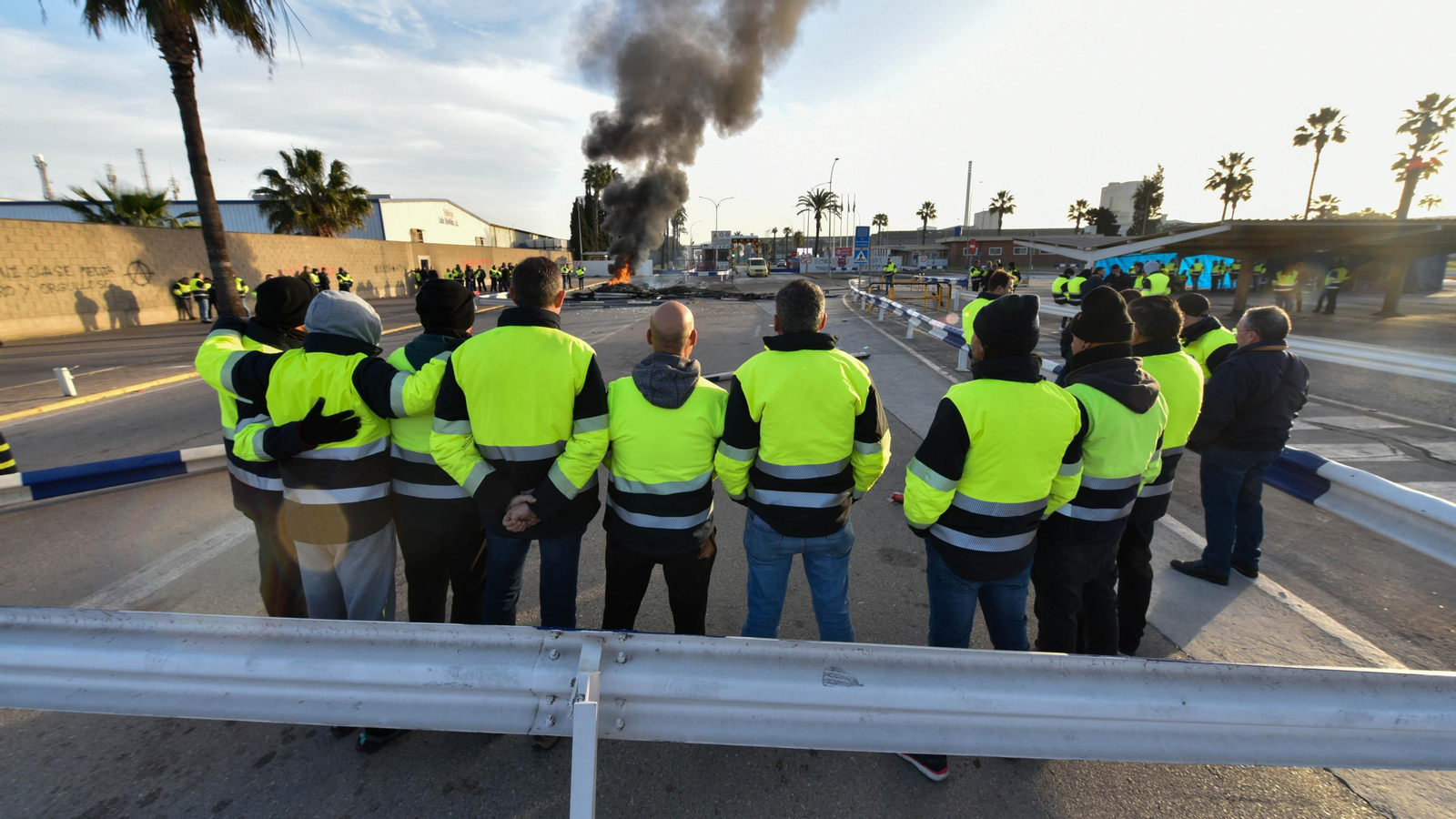 Imágenes de la tercera jornada de huelga en Acerinox