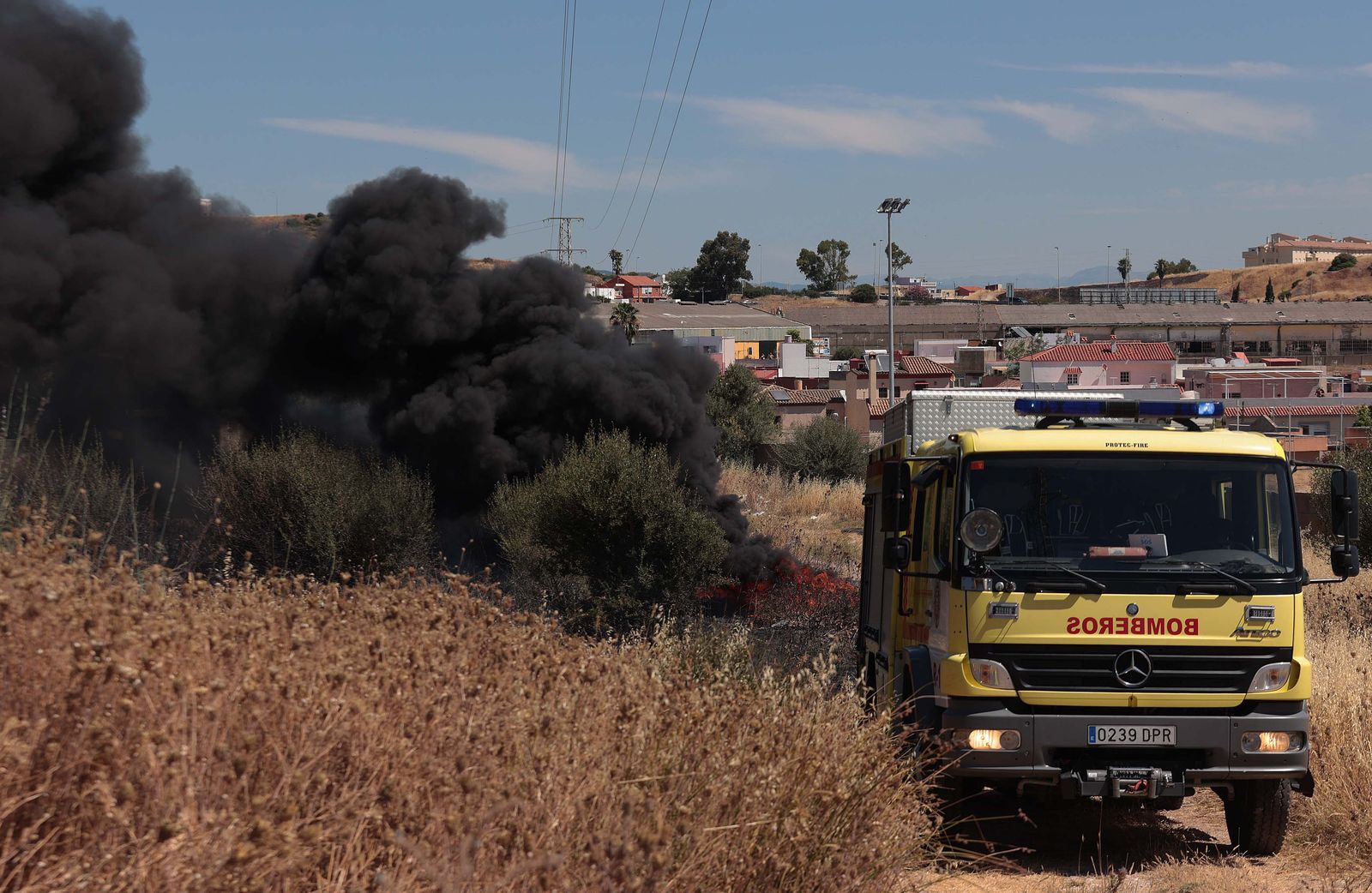 Imágenes del incendio en Los Pastores