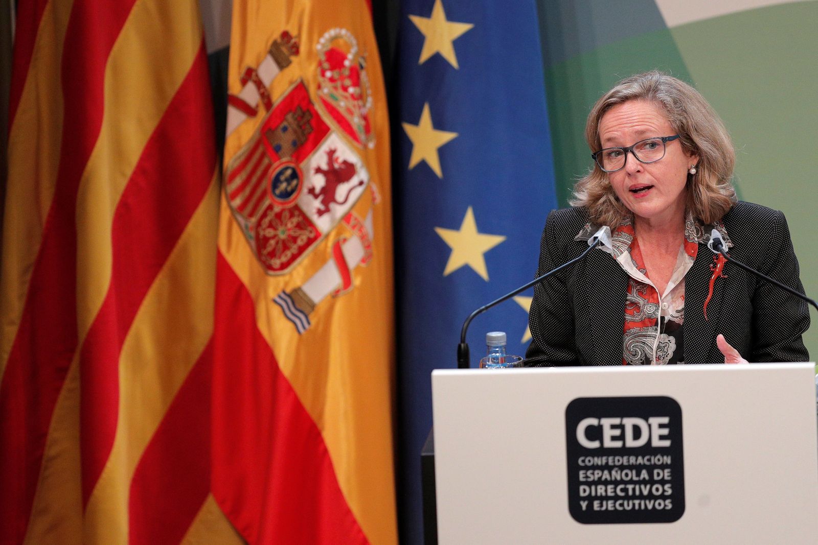 Nadia Calviño, en el congreso de directivos celebrado este miércoles