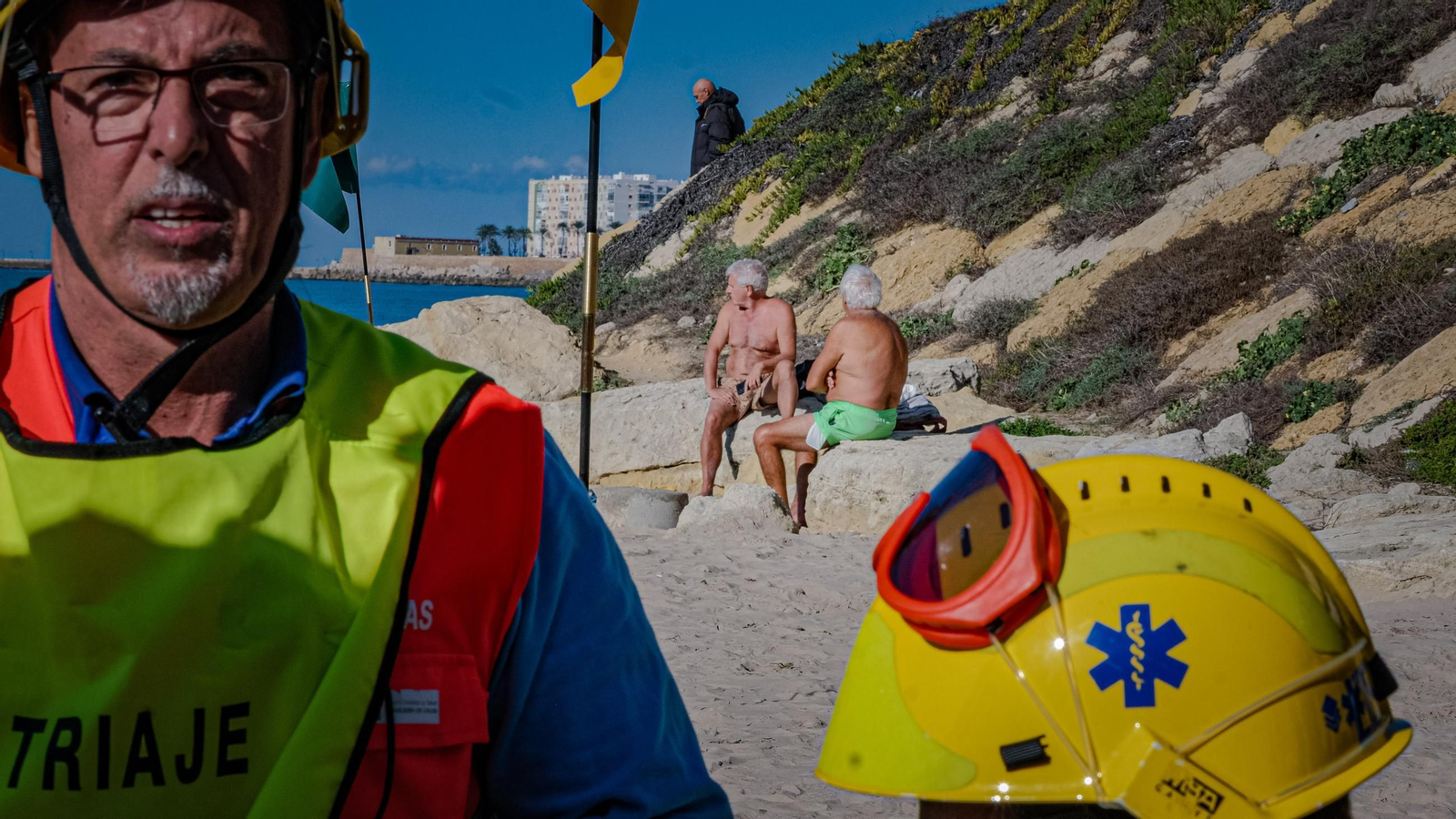 Todas las imágenes del simulacro de tsunami en Cádiz