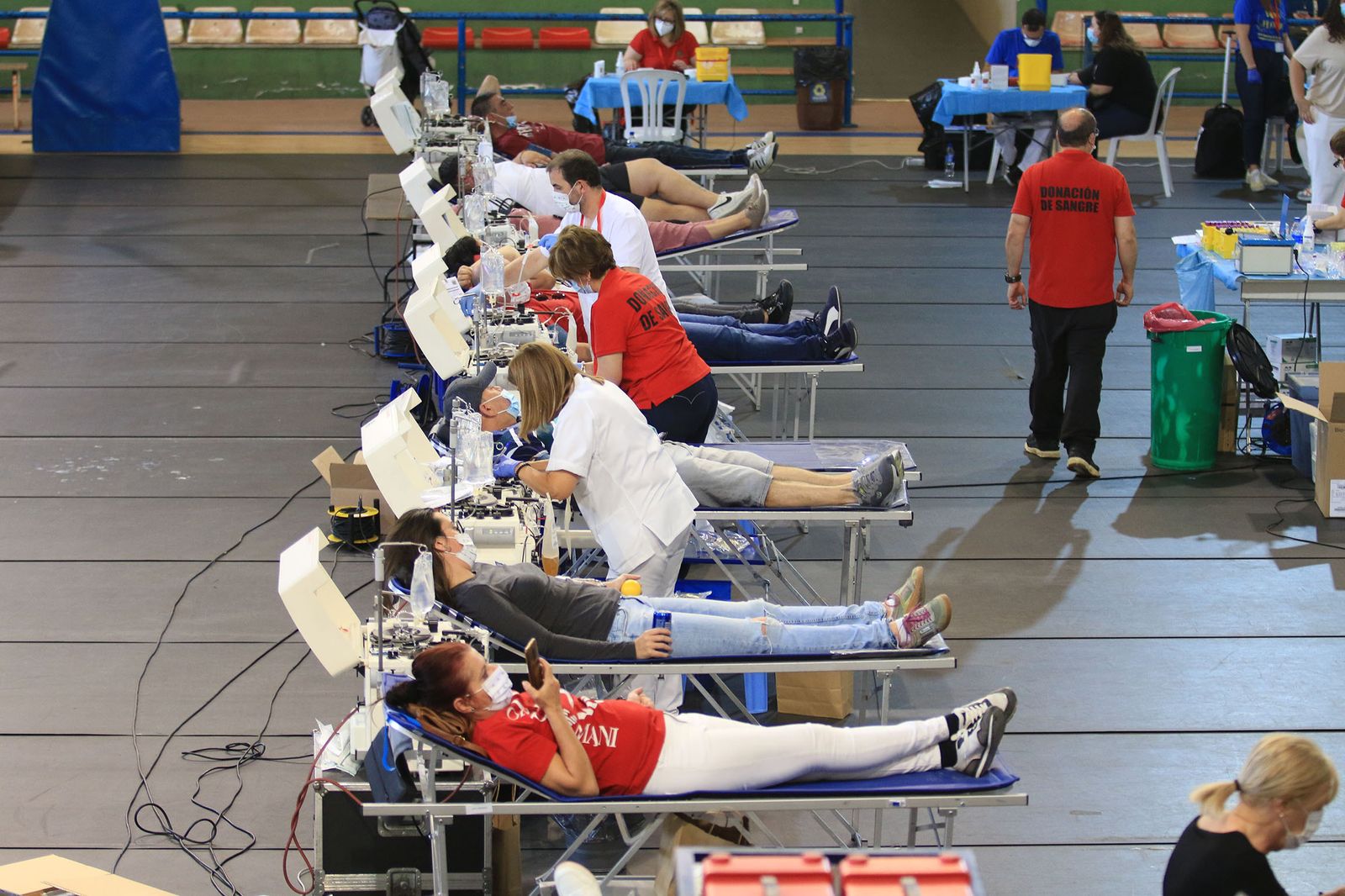 El pabellón Rafael Florido acoge el récord de donantes de sangre