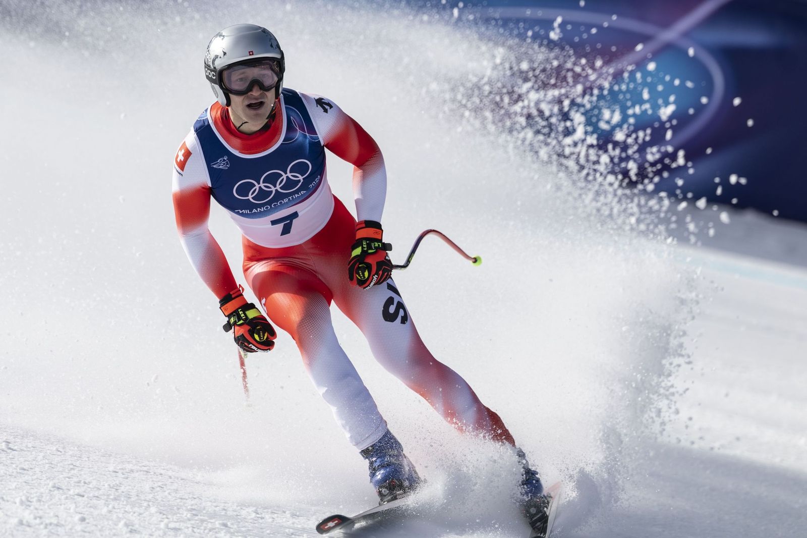 Las espectaculares fotos del descenso masculino en los Juegos Olímpicos de invierno