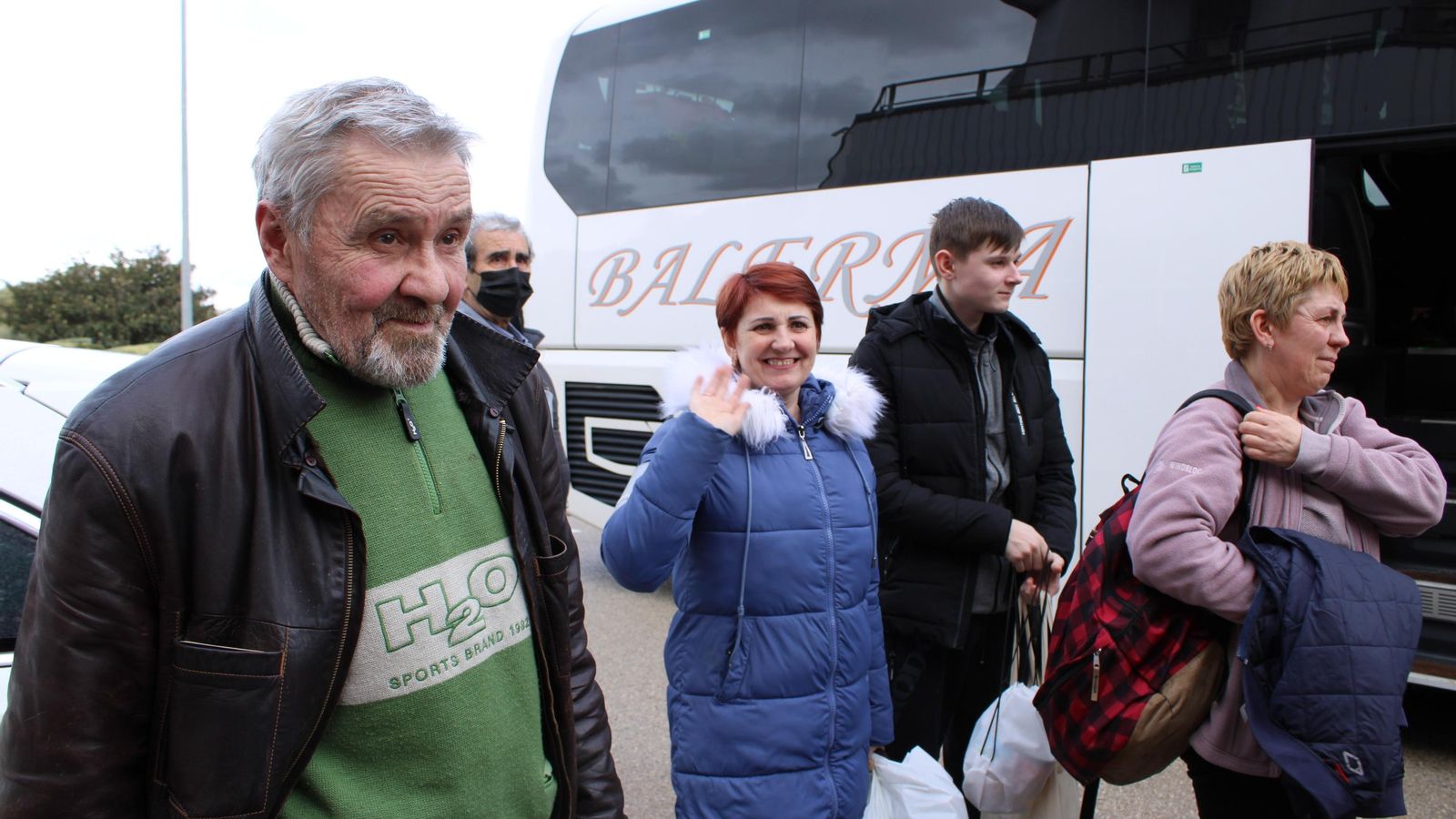 Llegada de ucranianos a Loja.