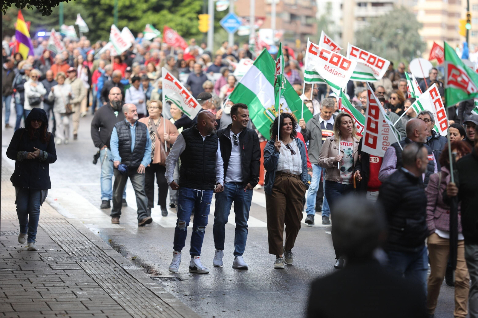 La manifestación del 1 de mayo en Málaga, en fotos