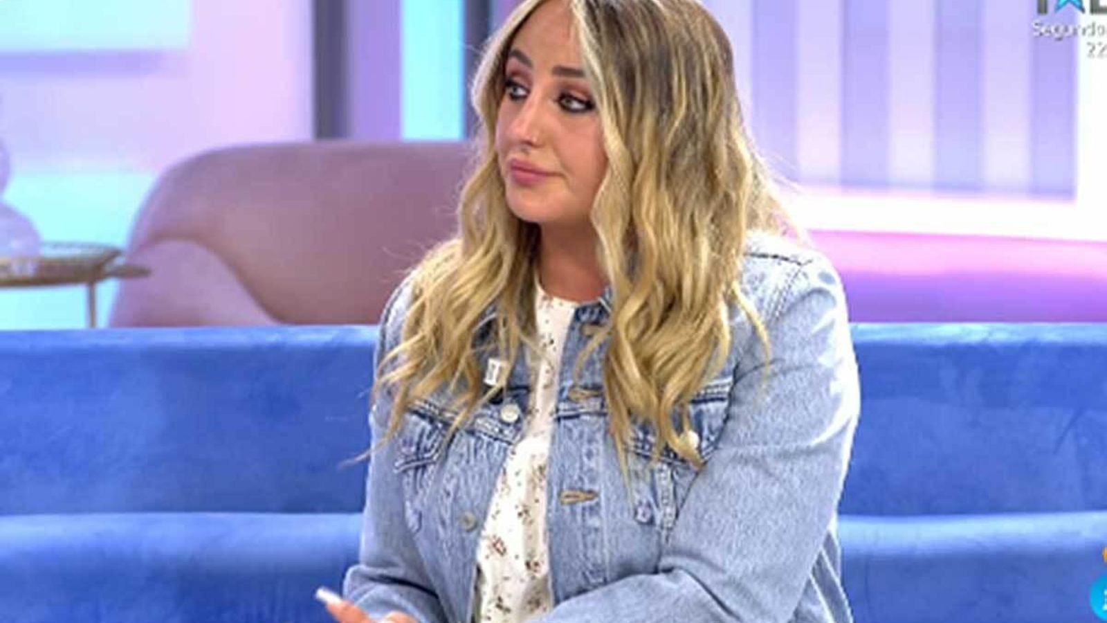 Rocío Flores, durante sus declaraciones en 'El programa de Ana Rosa'.