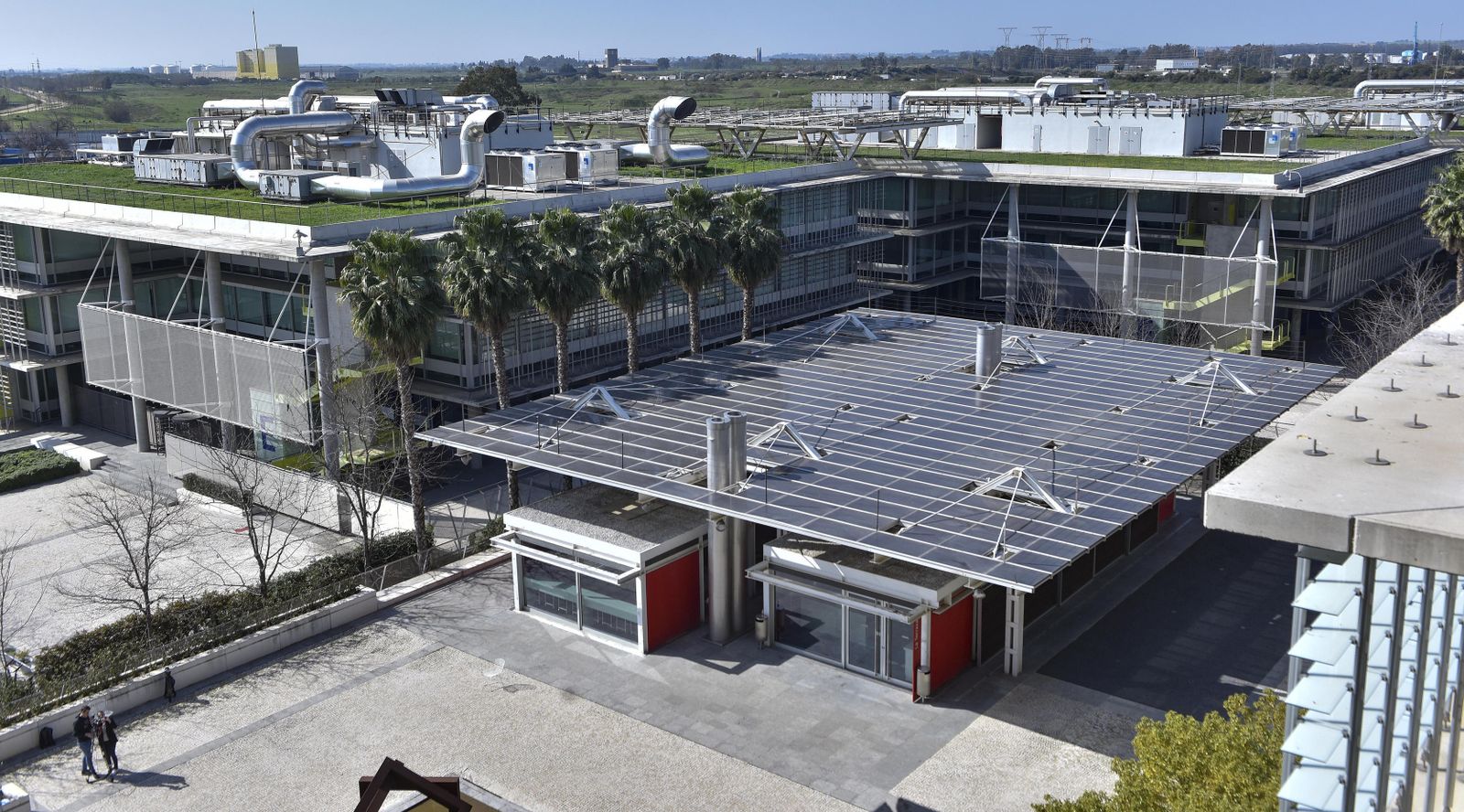 El campus de Palmas Altas, donde se ubicará la Ciudad de la Justicia de Sevilla.