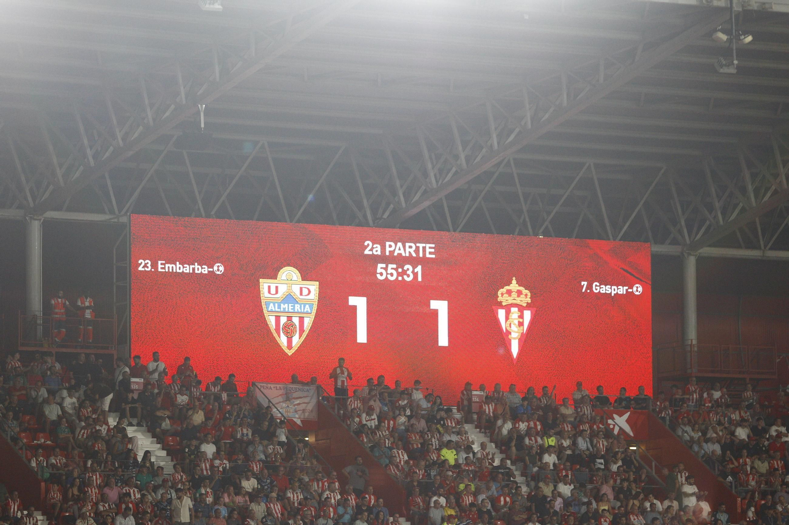 Las fotos del partido U.D. Almería-Sporting de Gijón