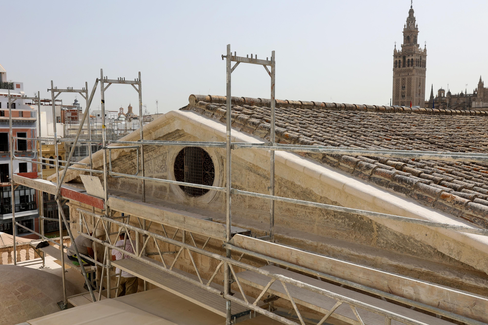 Obras en la fachada del ayuntamiento