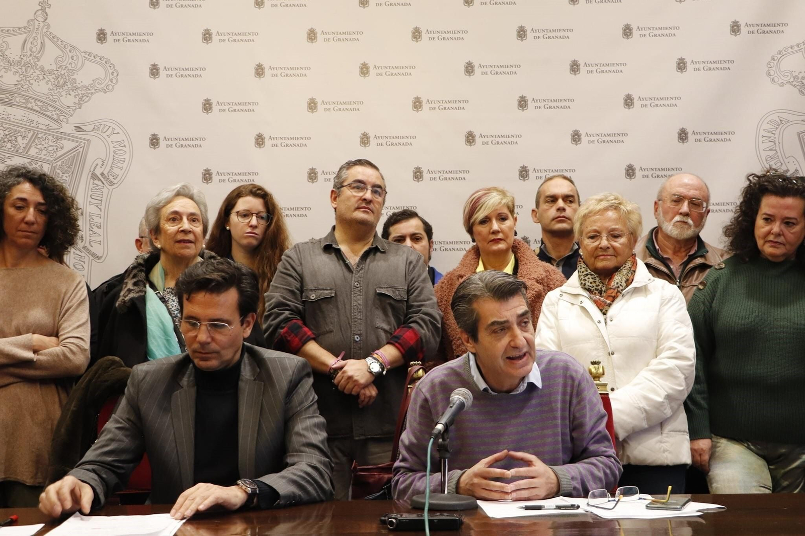 Francisco Cuenca y Antonio Cambril en una rueda de prensa