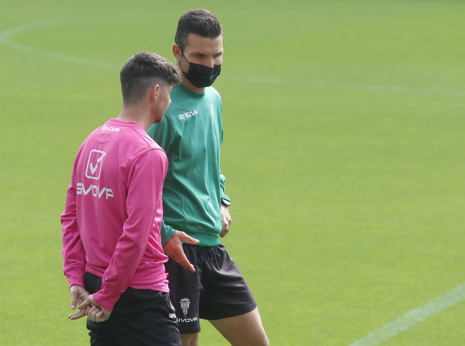 Las imágenes del primer entrenamiento de Germán Crespo al frente del Córdoba CF
