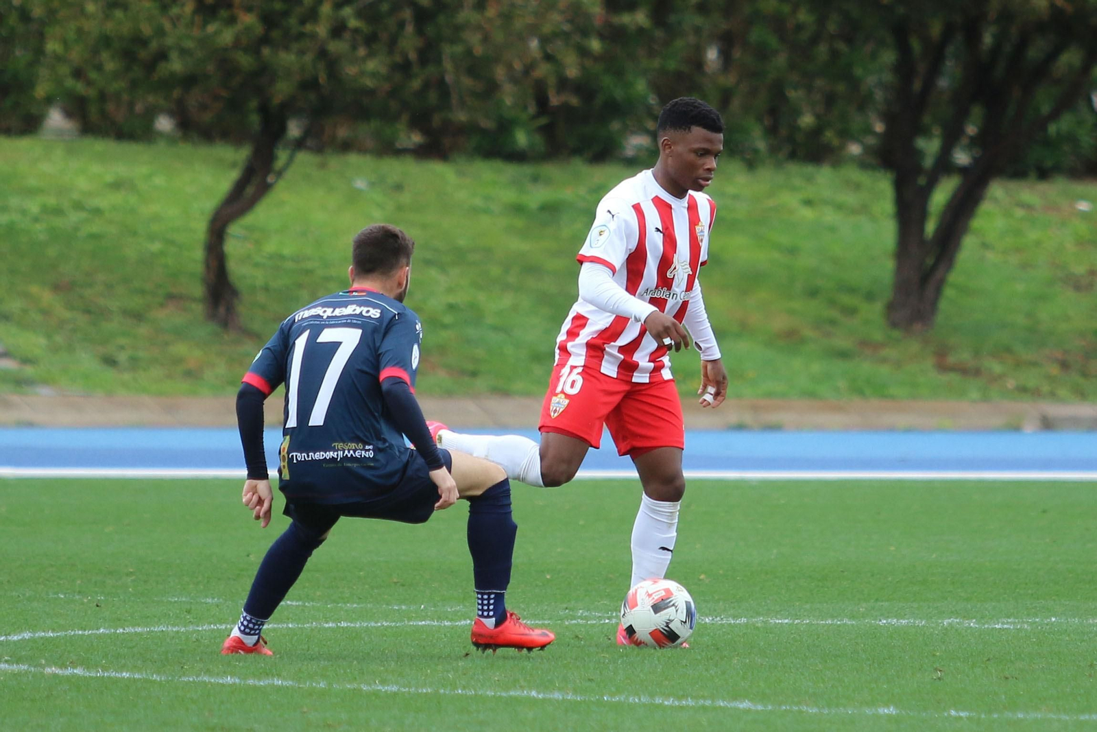 Ramazani durante el partido.
