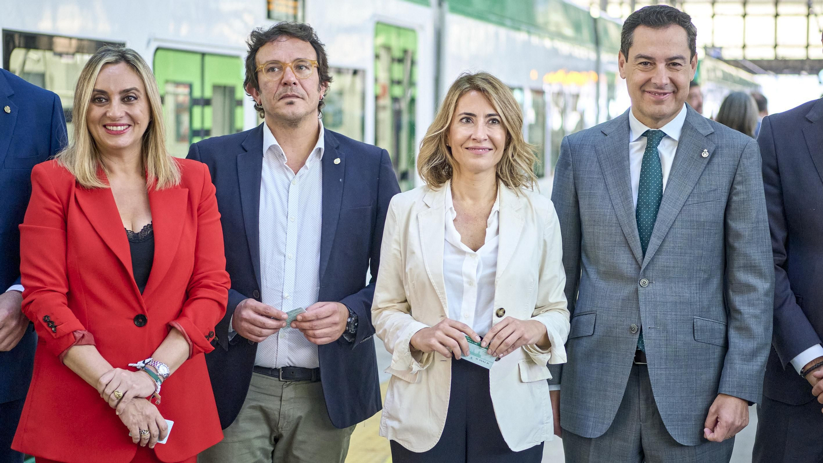 Viaje inaugural del tranvía Cádiz - Chiclana