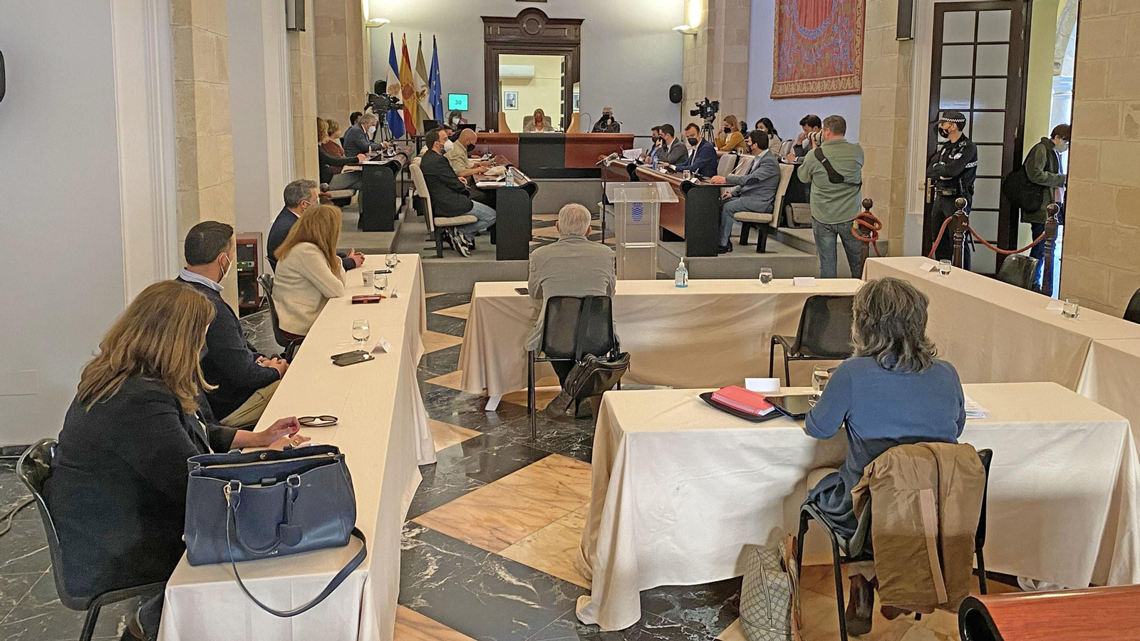 Un instante del pleno celebrado este martes.