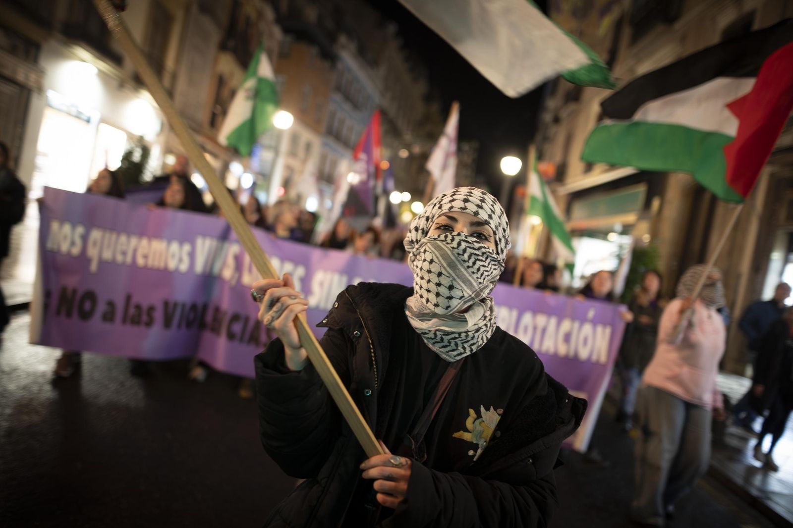 Todas las imágenes de la movilización de Granada contra la violencia machista este 25N