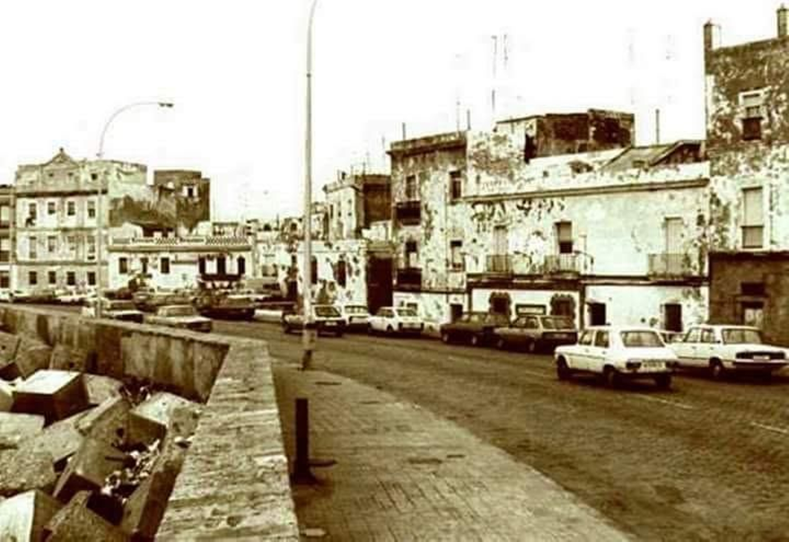 Antes de que las pintaran de colores